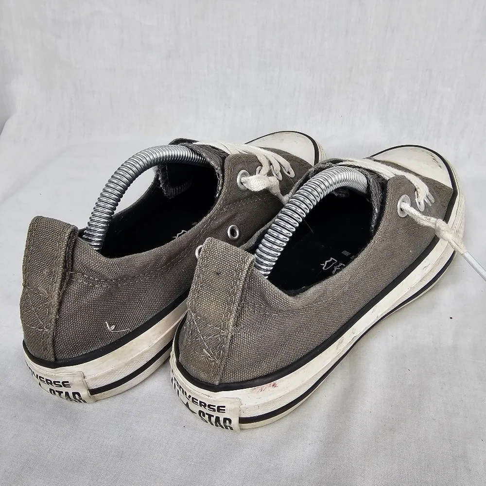 Converse All Star Chuck Taylor Sneakers Women's Size 5.5 Gray Low Rise Slip On‎ - Picture 5 of 8